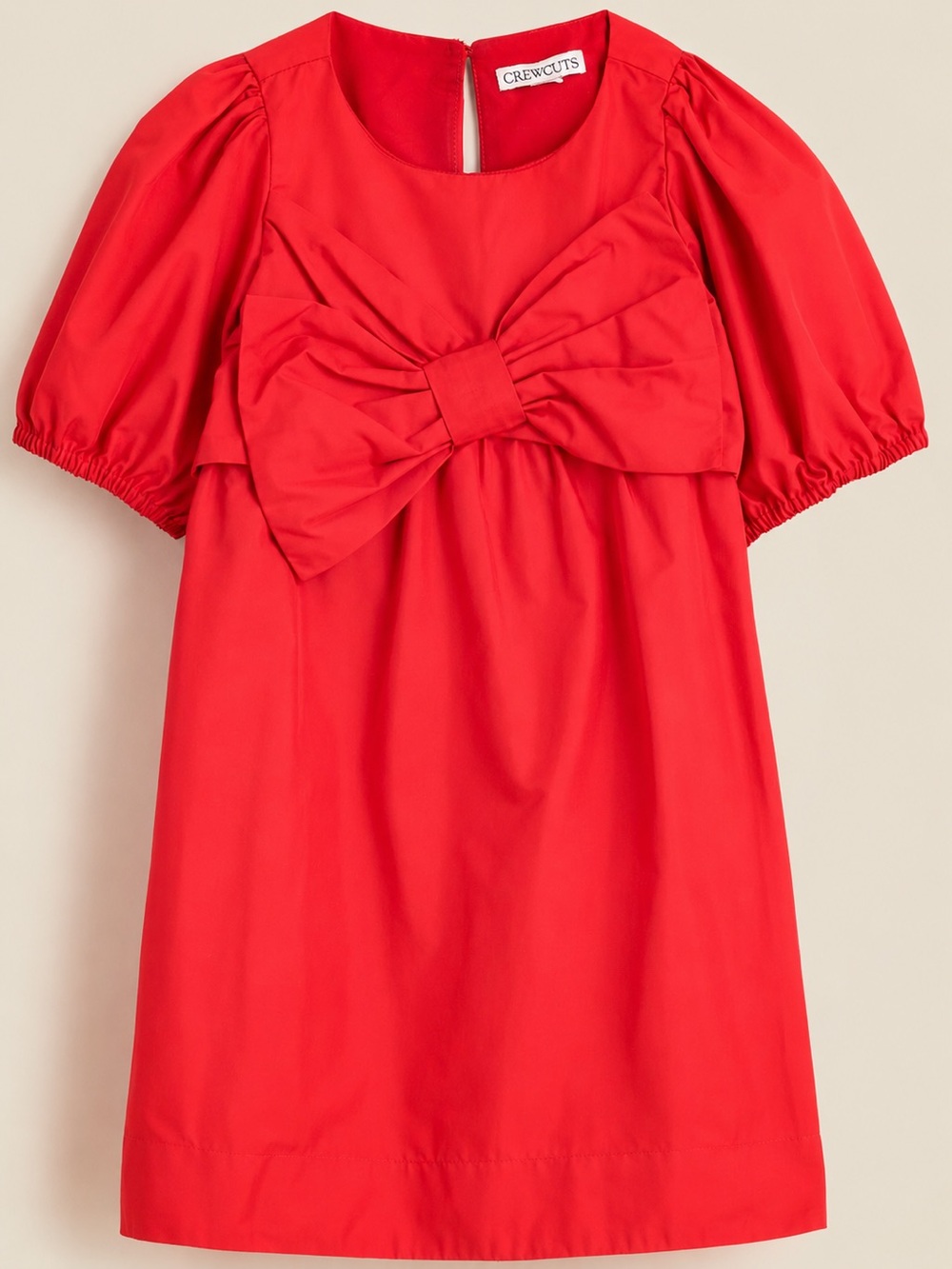 🆕 J. Crew Crewcuts Girls' Red Bow Dress in Tafeta
